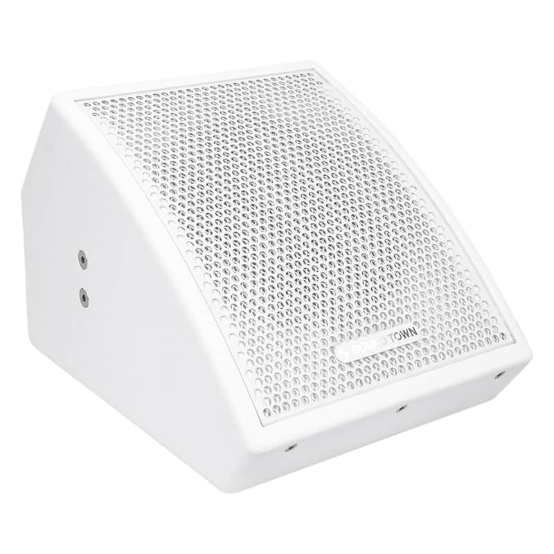CARME-U8MW | CARME Series 8" Coaxial Passive 2-way Professional PA DJ Stage Monitor Speaker, White with U Mounting Bracket image 1