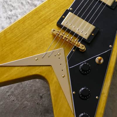 2021 Momose MFV K-STD Flying V Brazilian Fret Board Nitro Finish image 11
