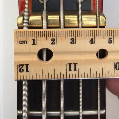 Warmoth Gecko Custom 5 String Bass 2000's Red Sunburst / Seymour Duncan P/Us image 8
