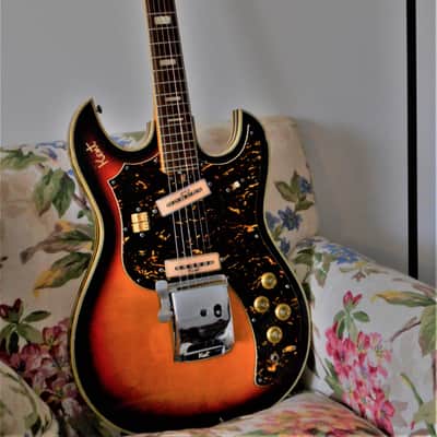 KENT (Kawai/Teisco) Model 740 Guitar 1967 Vintage Sunburst | Reverb