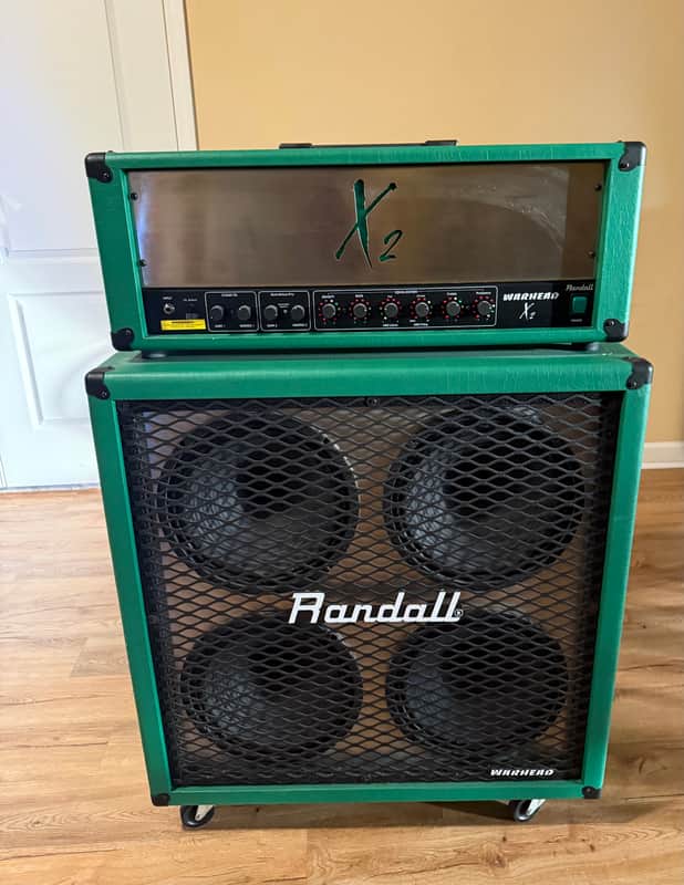 Randall Warhead X2 Half Stack Slime Green Dimebag Darrell Signature 300W Head + 4x12 Cab – Extremely Rare