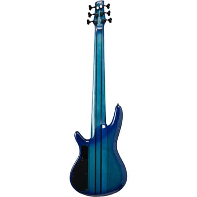 Ibanez ANB306 Adam Nitti Signature Premium 6 String Electric Bass. Blue Burst with Bag image 3