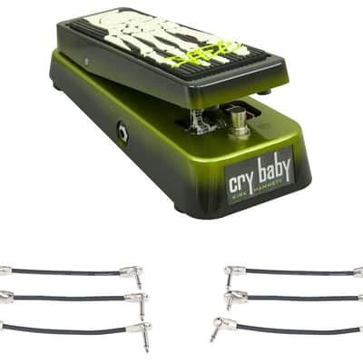 Dunlop KH95 Kirk Hammett Crybaby Wah Pedal + 2x Gator Patch Cable 3 Pack image 1