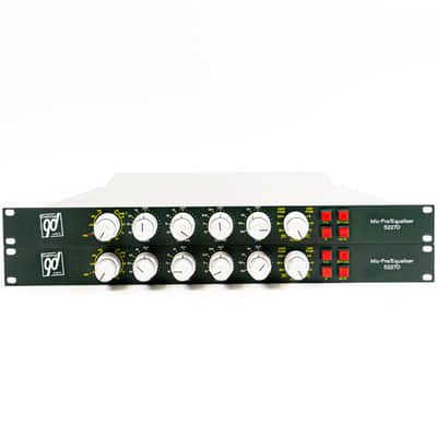 Two Daking 52270 Mic/Line EQ Preamps *Consecutive Serials* w/ Quad-Output Power Supply - Pristine Studio Clarity image 2