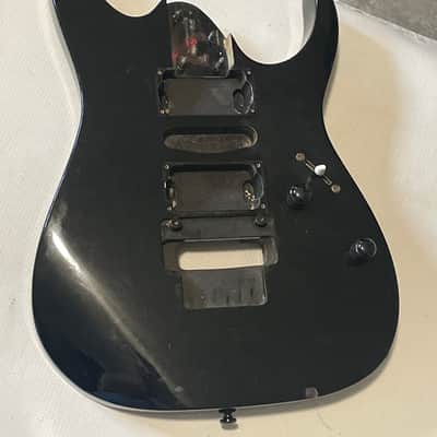 1994 Korean Ibanez RG470 Black Basswood Guitar Body Floyd Ready image 3
