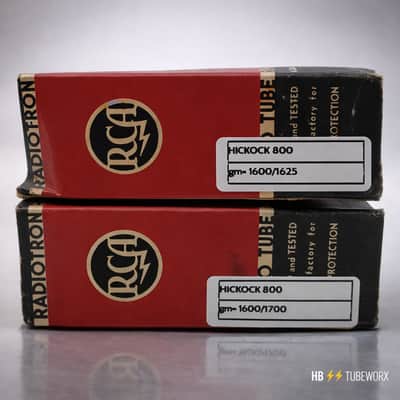 NOS MATCHED /CODE MATCHED RCA/12SL7GT/1953/HICKOCK TESTED image 2