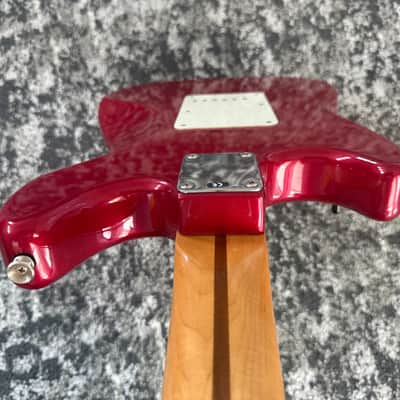 Fender Cyclone Deluxe Series 2001 MIM Candy Apple Red Rosewood Fretboard Guitar image 13