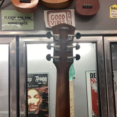 Cort COREOCOTPB Core Series Spruce Acoustic Electric Guitar. Open Pore Trans Black image 6