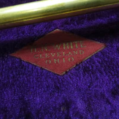 King, by H.N. White Demonstrator Medium Bore Low Pitch Trombone Late 1920s - Brass image 18