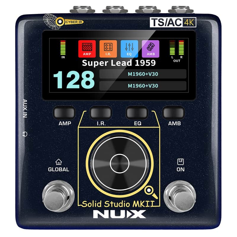New NUX NSS-6 Solid Studio MKII Preamp, Power Amp Sim & IR Loader Guitar Pedal image 1