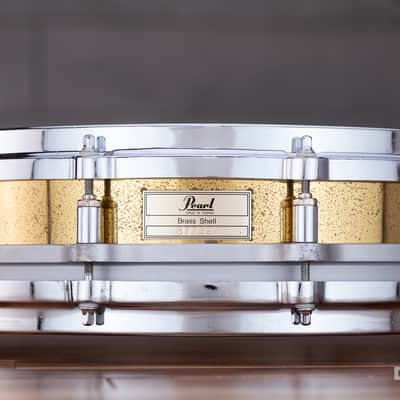 PEARL FREE FLOATING SYSTEM (FFS) 14 X 3.5 PICCOLO BRASS SHELL MK2 SNARE DRUM (PRE-LOVED) image 7