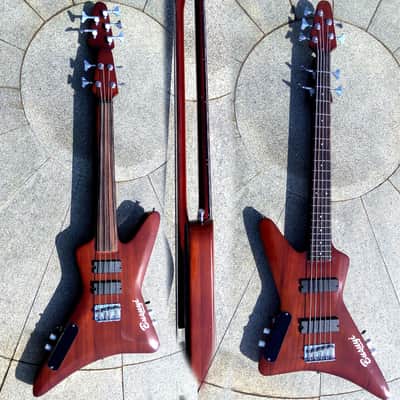 4 String Fretless Bass/ 5 String Bass Double Neck,   Busuyi Guitar - Sale Ends This Saturday! image 1