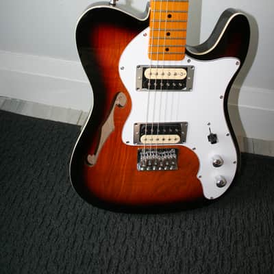 GEARit Thinline Semi-Hollow Body GTL-200 Shoreline 2024 - Sunburst image 2
