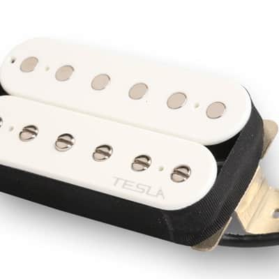 Tesla VR-EXTREME Humbucker Guitar Pickup. Neck. White. Made in Korea image 1