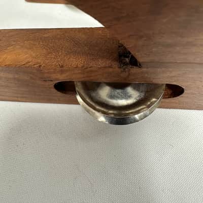Hand Jingles-Crescent Shape, Pair, Rosewood & Chrome, 6.5" - NEW image 6