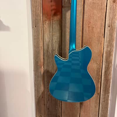 Rivolta Guitars Combinata VII with Rosewood Fretboard 2010s - Adriatic Blue Metallic image 6
