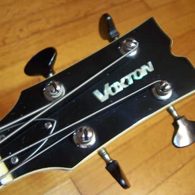 Vintage Voxton X-212 Semi-hollowbody Electric Bass Guitar image 8