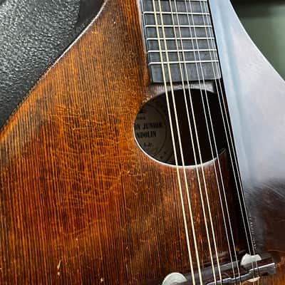 Vintage Gibson Style A-Jr. Mandolin | Figured Back | OHSC image 5