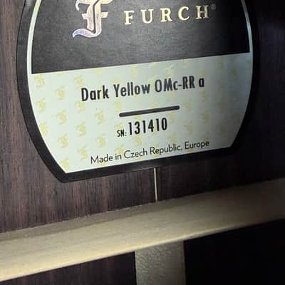 Furch Dark Yellow OMc-RR All Rosewood Orchestra Cutaway Acoustic Guitar w/OHSC & PLEK*D #410 image 9