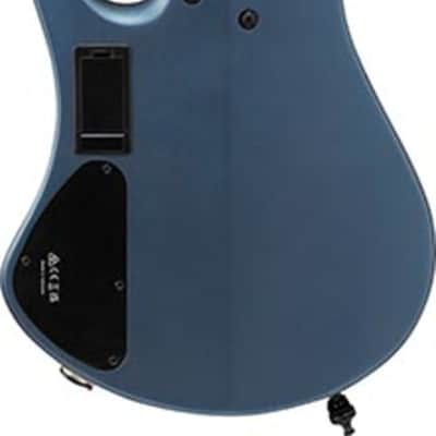 Ibanez EHB1005F Bass Workshop Headless Fretless 5-String Bass Guitar, Richlite Fingerboard, Arctic Ocean Matte image 3