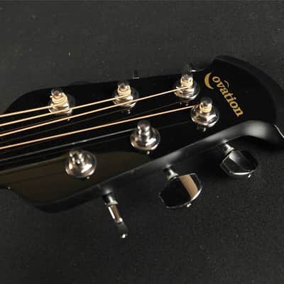Ovation Celebrity Deluxe CC44-5 Acoustic-electric Guitar - Black (298) image 9