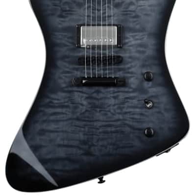ESP LTD Phoenix-1000 QM Electric Guitar - See-thru Black Sunburst image 2
