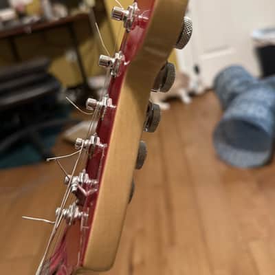 Fender American Deluxe Stratocaster 2000 - Transparent Red image 16