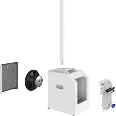 Electro-Voice EVOLVE50M-SW 12in Powered Subwoofer Base with Mixer, Column Sold Separately (White) image 3