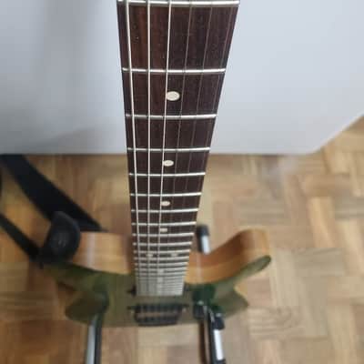 T-Style Carved Top  Electric Guitar Green - Warmoth Neck image 4