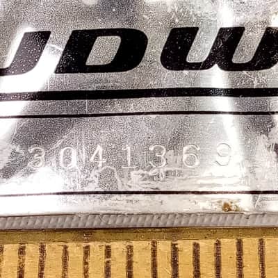 Ludwig Rounded Blue/Olive Badge #3041369 1983 Snare/Tom/Bass Drum Chicago,IL B/O image 2