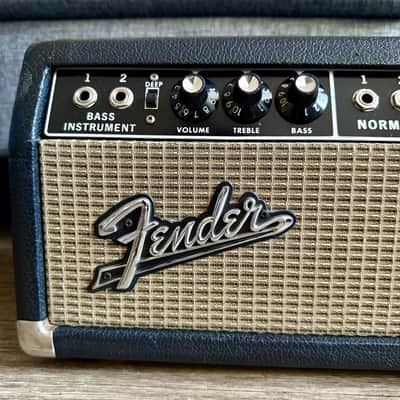 Fender Bassman 2-Channel 50-Watt 2x12" Piggyback Guitar Amp 1964 - 1966 Black Panel image 21