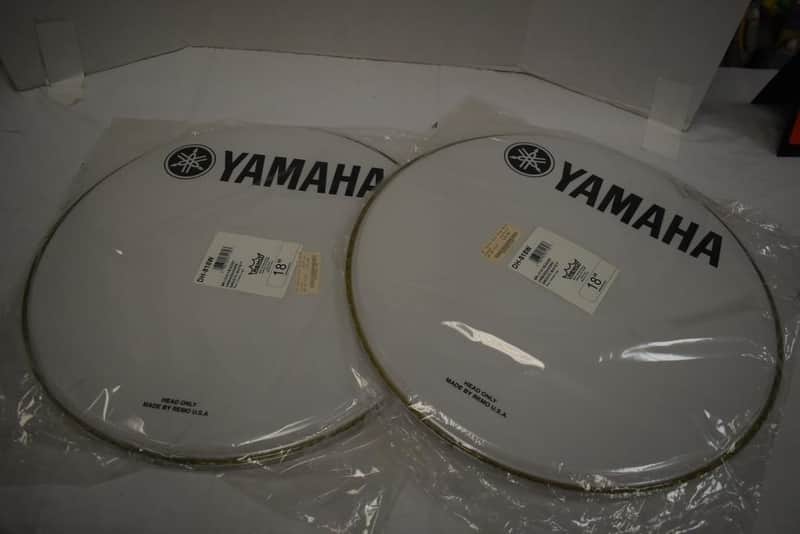 Set of 2 Remo Ambassador Smooth White Drumheads 18"  Yamaha Branded (New Open Box) image 1