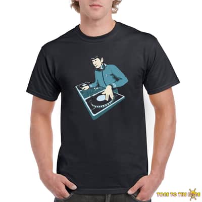 DJ Spock Custom Printed T-Shirt Black - 2XL image 3