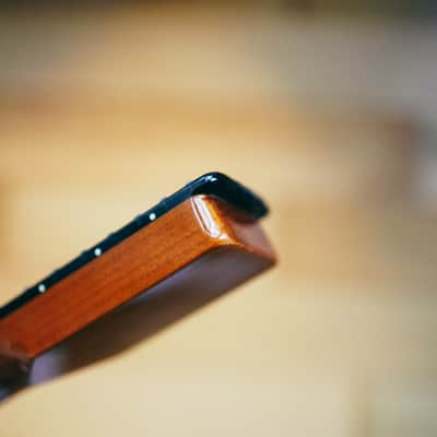 Telecaster Neck – Roasted Maple & Blackwood | 22 Frets | Light Gloss Finish | Bone Nut image 14