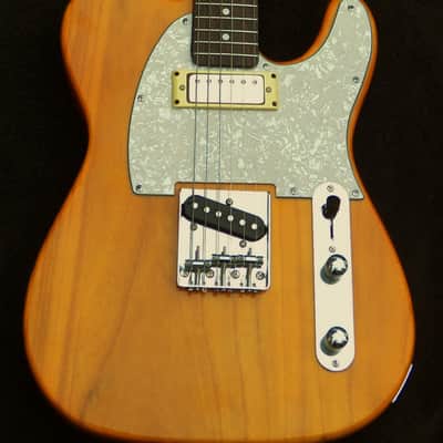Immagine XX-wide 1-7/8" wide(48 mm) nut Telecaster-Style Natural Butterscotch Blonde Ash + Maple/Ebony Neck+ X-Light 6. lb. Weight +Treble-Bleed+ Grover 406C Locking Tuners + Frets Leveled, Crowned and Polished + Mini-Humbucker+ Pearl Guard PLUS Full Setup! - 3