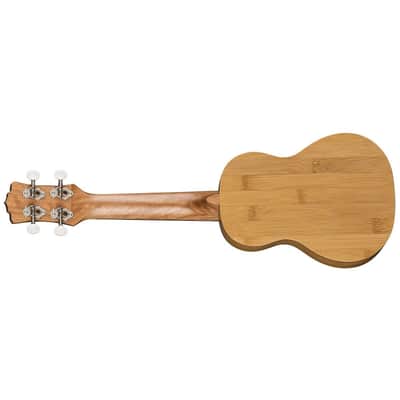 Luna Uke Bamboo Soprano Ukulele with Gigbag, 12 Frets, 'C' Shape Neck, Walnut Fretboard, Satin Natural image 13