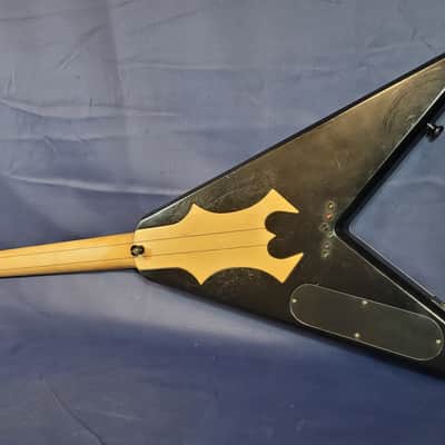 B.C. Rich Junior V Electric Guitar w/Flying V Hardshell Case (Satin Black) image 5