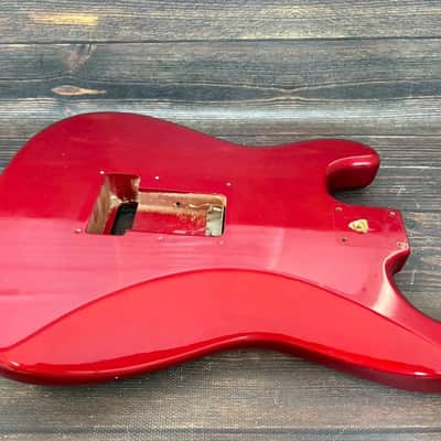 80s FERNANDES FST-65 Stratocaster Type Alder Body Candy Apple Red Made in Japan image 15
