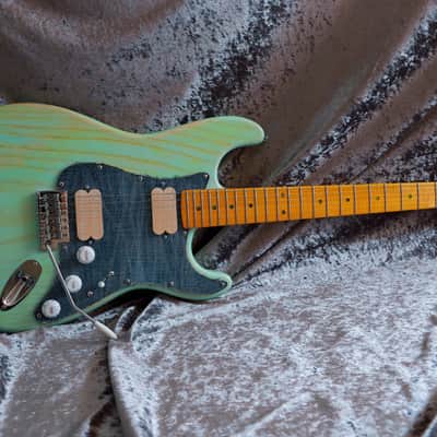 GB Liuteria Traditional Strato denim sky blue relic image 8