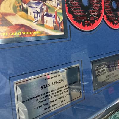 Stan Lynch Tom Petty and The Heartbreakers, Canadian CRIA, Into The Great Wide Open, Double-Platinum Record (#11) image 4