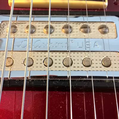 Guild DeArmond M-77--2001; Wine Red Metallic; Made in Korea; USA Gold-Tone HB Pickups; All-Original image 21
