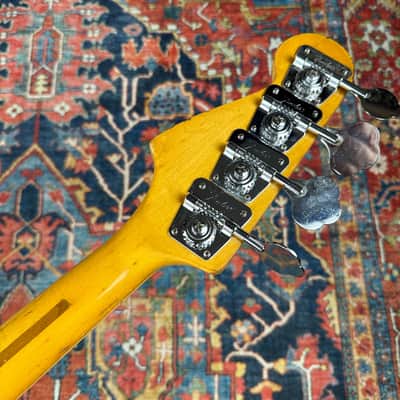 Fender USA Jazz Bass Ash Nitro Refinish DiMarzio PAF Pickups Hard Case - 1979 image 20