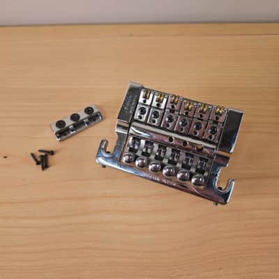 Kahler USA Flat Mount Tremolo 2200 Bridge Chrome with Locking Nut image 6
