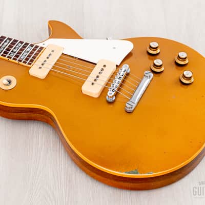1976 Gibson Les Paul Deluxe Goldtop Vintage Guitar w/ P-90s, Case image 9