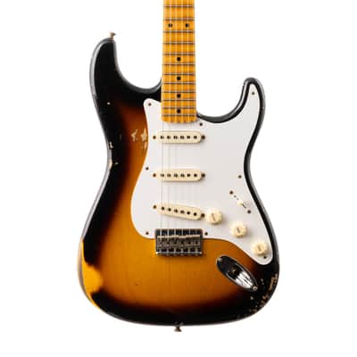 Fender Custom Shop Tropo Stratocaster Hardtail Heavy Relic - Super Faded 2 Tone Sunburst (026) image 4
