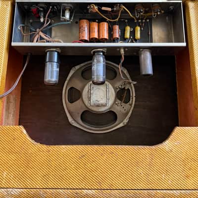 1956 Fender Princeton Tweed 5F2 Narrow Panel 4-Watt 1x8" Guitar Combo Amp image 9