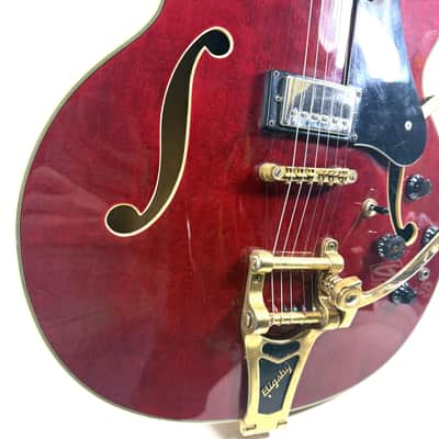 Carlo Robelli Memphis ES-275/L-5 CES w/ Bigsby MIK- Cherry image 4