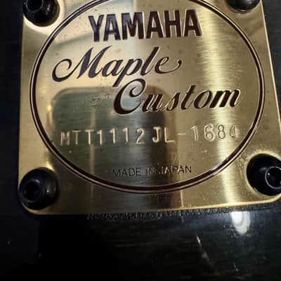 Yamaha Maple Custom 10x12 Tom - Transparent Black Maple image 2
