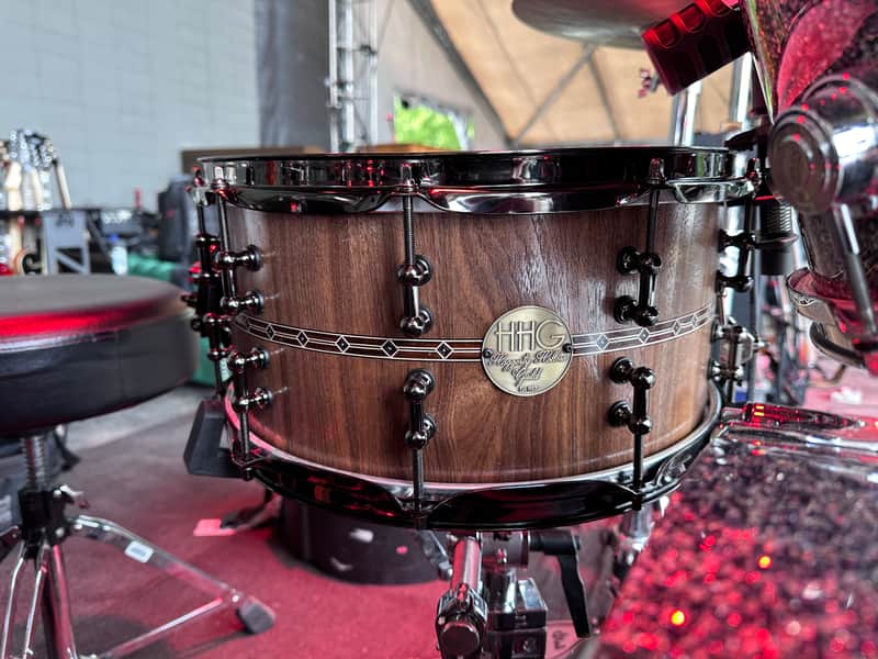 HHG Walnut Stave Snare 2024 - Natural image 1