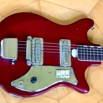 Vintage Crown Electric Guitar Made in Japan w/ Vintage Case image 4